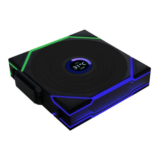 Lian Li UNI Fan TL Wireless LCD ARGB 120mm Reverse Blade Cabinet Fan, Triple Pack